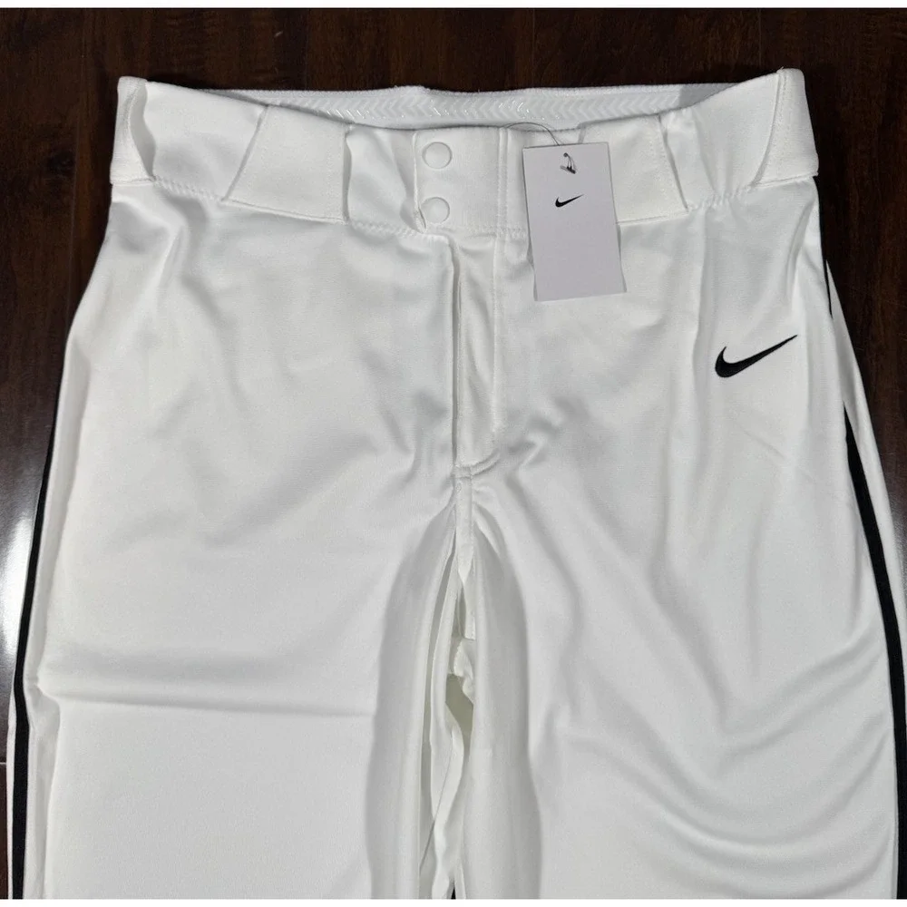 NIKE Vapor Select Team Baseball 3/4 Piped Pants White Men's L *NEW* BQ9021-106